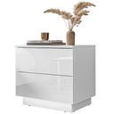 Прикроватная тумбочка ROPE, шкаф нажимной GLOSS + LED