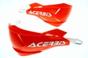Поручни Acerbis X — заводские, с оранжевым алюминиевым сердечником.