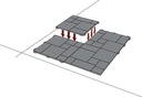 Террасная площадка, террасная плитка, тротуарная, балконная, 30х30см, серая, морозостойкая
