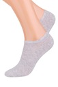 Členkové Ponožky Invisible Bavlna STEVEN 007 Sivá 38-40 Povrch iné
