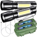 2x тактический фонарик 2 x светодиода CREE XM-L Q5 ZOOM USB