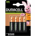 4 батарейки DURACELL R6 AA 2500 мАч