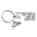 1PC KEYCHAIN STAINLESS STEEL DRIVE SAFE CAR (18159937522) фото min 5