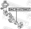 COJINETE CUBO RUEDAS DAC39-41750037 FEBEST AUDI 