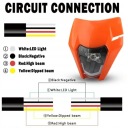 ФАРА KTM 2007-2025 ОБТІЧНИК ФАРА LED (СВІТЛОДІОД) CROSS ENDURO KTM EXC SX TPI  (18793020545) фото min 10