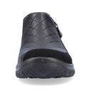 RIEKER TEX черные кожаные туфли, полуботинки L7156-00