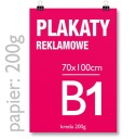 PLAKAT B1 100x70 papier: 200g - DRUK