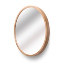 ЗЕРКАЛО В ДЕРЕВЯННОЙ РАМКЕ, КРУГЛАЯ СТЕНА, ДИАМЕТР 800ММ, ДЕРЕВО, ДУБ, БОЛЬШОЕ КРАСИВОЕ