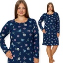 НОЧНАЯ РУБАШКА БОЛЬШОГО РАЗМЕРА С ДЛИННЫМ РУКАВОМ/4 ПУГОВИЦАМИ