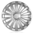 4 универсальных колпака Meridian Silver, серебристые 15 дюймов, для автомобильных колес