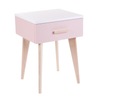 Szafka nocna Julia na nóżkach LOFT 1 pudrowy różow