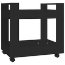 Szafka pod biurko, czarna, 60x45x60 cm, materiał d