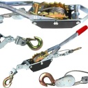 ЛЕБЕДКА РУЧНАЯ ТРОСОВАЯ ЛЕБЕДКА 2Т ВЕРЕВКА 250см 2000 кг КРЮКИ