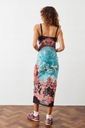 Urban Outfitters NH5 ewv šaty na ramienka print sieťovina S Veľkosť S
