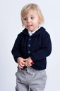 Tmavomodrý rozopínateľný sveter pre chlapca 122 Vek dieťaťa 5 rokov +