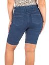 krótkie SPODENKI DAMSKIE jeansowe z WYSOKIM STANEM dżinsowe modne XL 42 Kolor niebieski