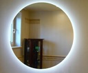 Зеркало для ванной круглое LED 60 см, холодный цвет