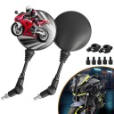 KIT 2 MIRRORS MOTORCYCLE NA RUDDERS MIRRORS SIDE MOTORCYCLE  photo 14