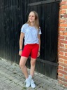 Komplet dresowy strój na WF dla dziewczynki spodenki czerwone PL 134 Marka Inna marka