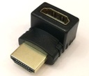 Adapter HDMI wtyk - HDMI gniazdo kątowy 90 stopni EAN (GTIN) 5901436743231