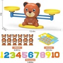 REMOKING Matematická hračka pre deti na výučbu matematiky s medvedíkmi Materiál plast