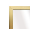 Зеркало-подставка, узкая рама, для гостиной, напольное, защитная пленка, 155 см, золотое