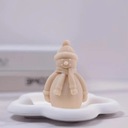 Силиконовая форма для свечей, мыла, снеговика, 3D снеговика, для литья
