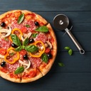 Kameň na pečenie pizze šamotová forma na pizzu + lopata + nôž Materiál šamot
