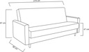 Wersalka szara Rino kanapa sofa rozkładana spanie Kod producenta MILUX MEBLE