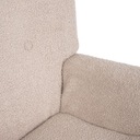 Кресло MOSS TEDDY BOUCLE из ткани TEDDY бежевого цвета HOMLA