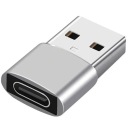 АДАПТЕР USB-C НА USB-A АДАПТЕР OTG СЕРЕБРЯНЫЙ