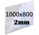 PLEXI / PLEXI / PLEXI / PLEXA размером 100см x 80см x2мм ПРОЗРАЧНАЯ ДОСКА