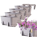 4x БАЛКОННАЯ КОРОБКА 40см, РУЧКИ КАРАМЕЛЬНЫЕ