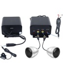 IMESTOU ПІДСИЛЮВАЧ АУДІО DO МОТОЦИКЛА Z BLUETOOTH, AUX, РАДІО FM СРІБНИЙ  фото 6