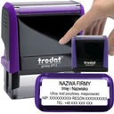 TRODAT 4912 ШТАМП ДЛЯ ДИЗАЙНА КОРПОРАТИВНОГО ЛИЧНОГО ОФИСА 6 СТРОК + ЛАСТИК