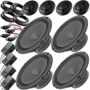 GŁOŚNIKI SAMOCHODOWE AUDISON 165MM DO SEAT ALTEA AROSA CORDOBA PRZÓD + TYŁ