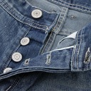 Pánske nohavice s dierami Úzke džínsy s dz Dominujúca farba prehľadná