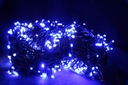 Рождественские елочные гирлянды 300 светодиодов СИНИЕ + БЕЛАЯ ВСПЫШКА