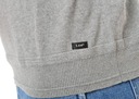 LEE sveter grey V NECK KNIT _ XXL 44 Dominujúci vzor bez vzoru