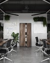 Металлический офисный шкаф Eco Design JAN NOWAK JAN 185 антрацит/орех