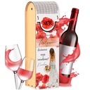 PROŚBA O ŚWIADKOWANIE DLA ŚWIADKOWEJ ZAPROSZENIE BOX SKRZYNKA NA WINO