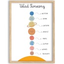 ОБРАЗОВАТЕЛЬНЫЙ ПЛАКАТ ИЗОБРАЖЕНИЕ МОНТЕССОРИ КОСМИЧЕСКАЯ СОЛНЕЧНАЯ СИСТЕМА 30х40 см