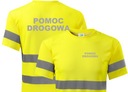 ODBLASKOWA ŻÓŁTA KOSZULKA 3M NADRUK POMOC DROGOWA