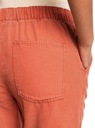 Plátené nohavice Roxy Slow Swell - CNS0/Baked Clay Dominujúci materiál bavlna
