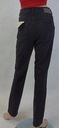 Čierne džínsové nohavice vrecká zips Cecil 31/32 Dominujúci materiál bavlna