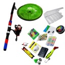 НАБОР ДЛЯ ДЕТСКОГО РЫБОЛОВНОГО УДОЧКИ, КОРОБКА ДЛЯ КАТУШКИ, ПОДАЧИ ДЛЯ РЫБАЛКИ, ПОДХОДИТ ДЛЯ НАЧИНАТЕЛЯ