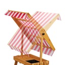 Деревянный детский стол со скамейкой Relaxdays GARDEN SET навес