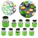 FOREMKI WYKRAWACZE FORMA DO OWOCÓW WARZYW CIASTEK CARVING OZDOBA 10szt 89