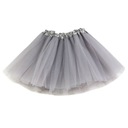 SPÓDNICZKA TUTU TIULOWA TIUL SZARA POPIEL 10-16 L