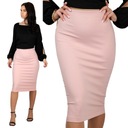 Юбка миди РОЗОВАЯ XS TUBE POWDER PINK PENCIL